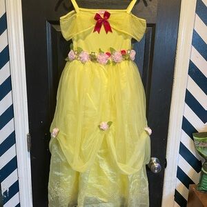 Girls Beauty and the Beast Dress Up Costume from the Disney Store 7/8